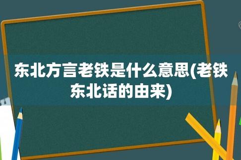 老铁：东北方言中的亲密称呼，代表牢靠、值得信任的朋友关系